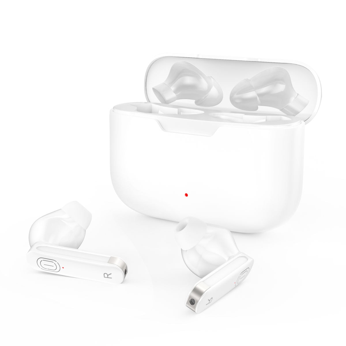 Auriculares Bluetooth com Caixa de Carregamento Branco - Image 3