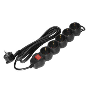 Extensão Eléctrica 5 Vias Shucko 1,5mt com Interruptor