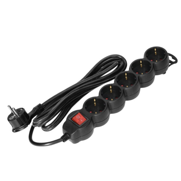 Extensão Eléctrica 5 Vias Shucko 1,5mt com Interruptor