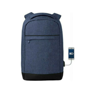Mochila para Computador Portátil com USB - Azul