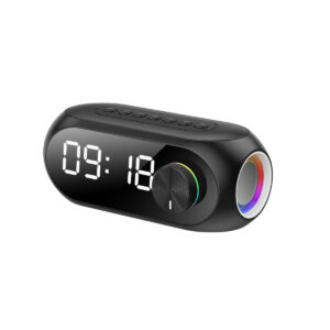 Rádio Relógio Portátil com Bluetooth - Preto