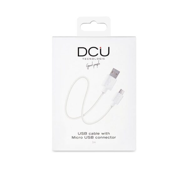Cabo USB "A" Macho / Micro USB "B" Macho 1mt Branco - Image 2