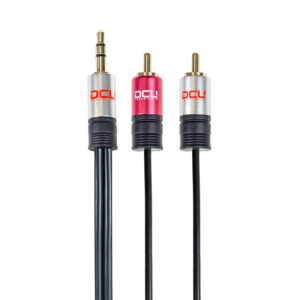 Cabo 3,5 Macho ST / 2xRCA Macho 1mt