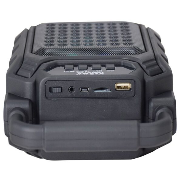 Coluna Portátil 4" com USB, Bluetooth e Microfone - Azul - Image 2