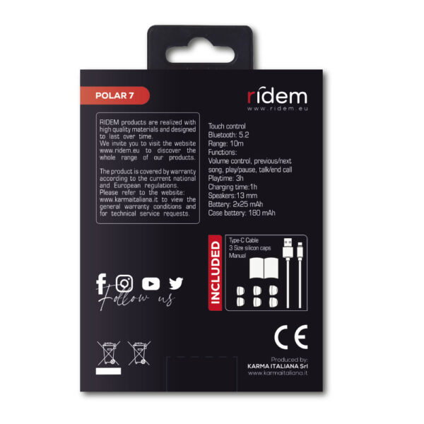 Auriculares Bluetooth POLAR 7 - Image 4