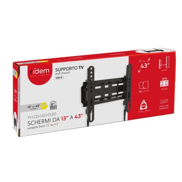 Suporte LCD/LED 14-43" Inclinável Vesa 200 - Image 2