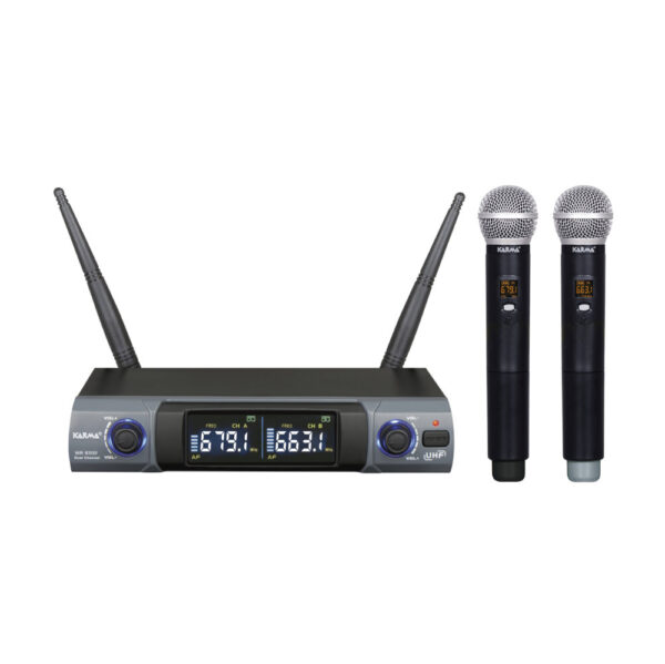Microfones de Mão sem Fios com Receptor UHF