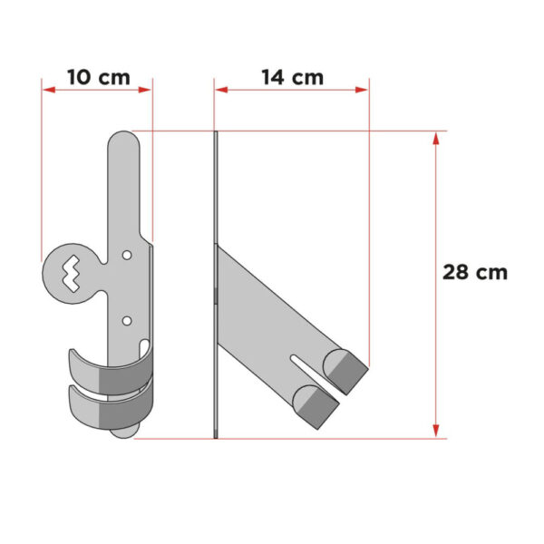 Suporte Bicicleta para Parede - Roda da Frente - Image 4