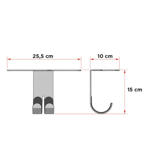 Suporte Bicicleta para Tecto - Roda - Image 4