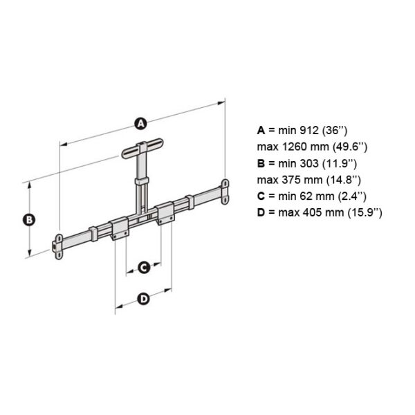Suporte Colunas Home Cinema A 26" a 37" - Image 3