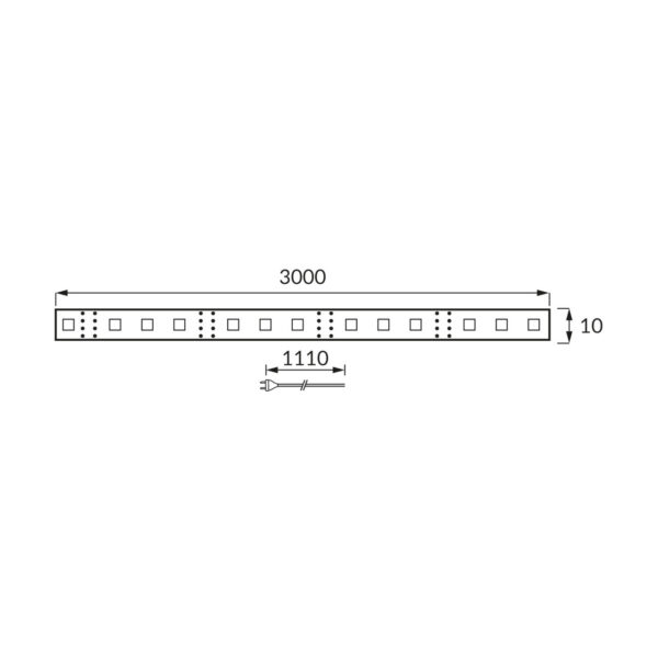 Fita LED RGB IP65 12V com 3mt - Image 2