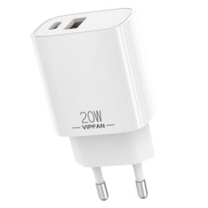 Carregador USB e USB-C 20W Quick Charge