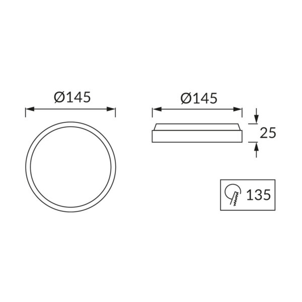 Downlight LED Redondo 4000K 840lm - Branco - Image 3