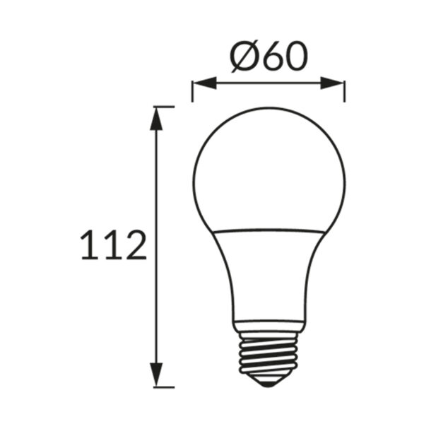 Lâmpada LED Standard E27 15W 1400lm 3000K - Branco Quente - Image 2
