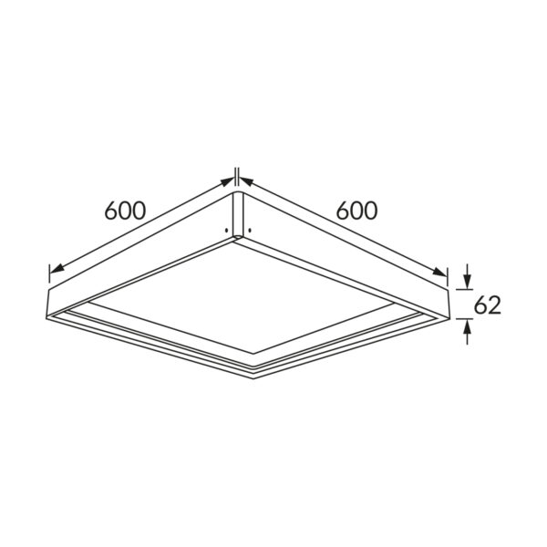 Moldura para Painel LED 60x60 - Image 2