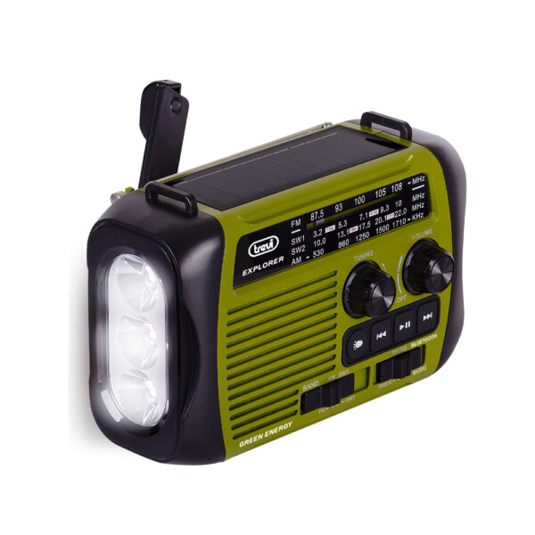 Rádio Solar c/ Dinamo FM Portátil c/ BT/USB/SD - RA 7F30 BT