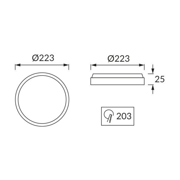 Downlight LED SLIM 18W 1400lm em Branco Frio para embutir - Image 3