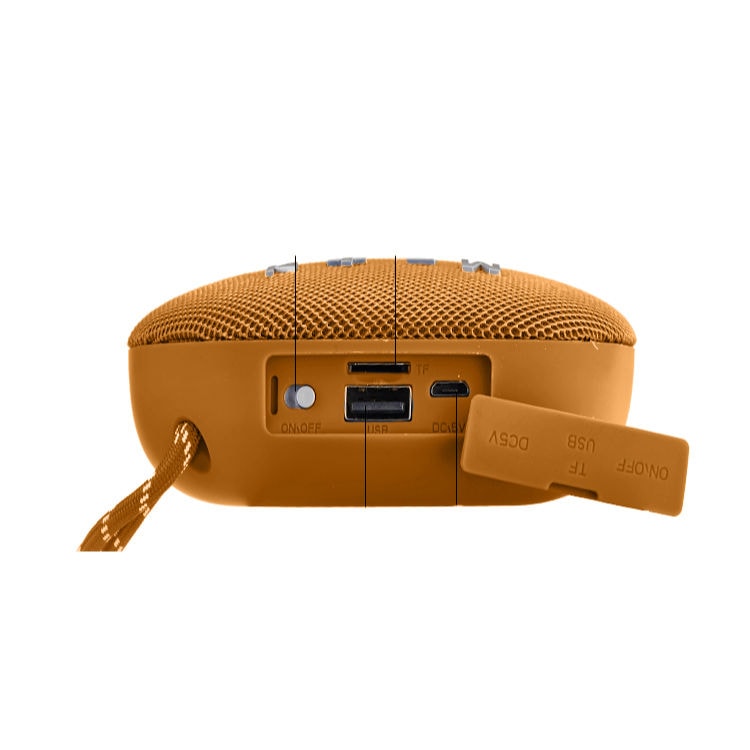 Coluna Portátil Bluetooth 5W Laranja - Image 2