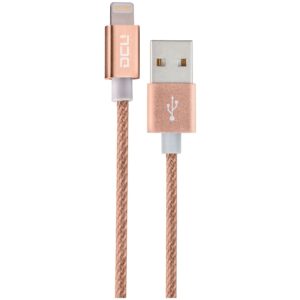 Cabo USB "A" Macho / Apple Lightning 1mt Aluminio - Dourado