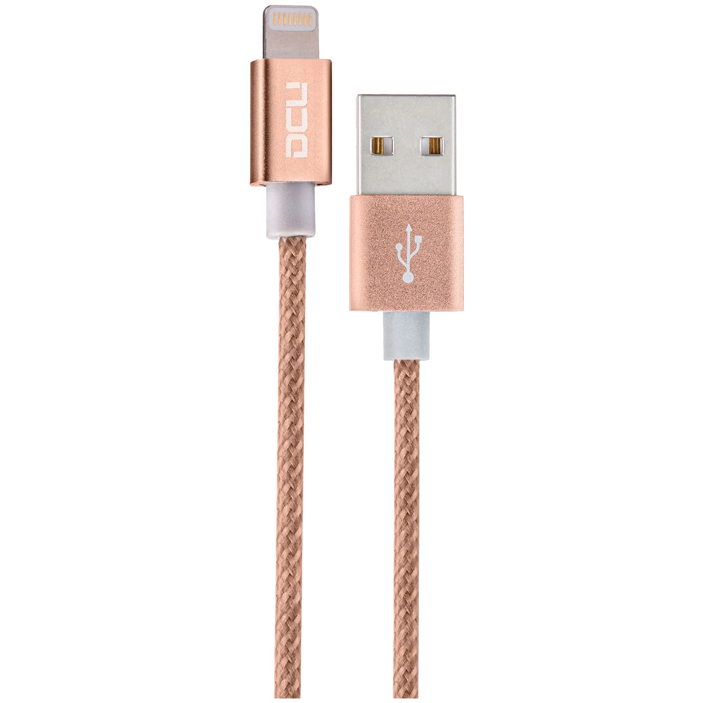 Cabo USB "A" Macho / Apple Lightning 1mt Aluminio - Dourado