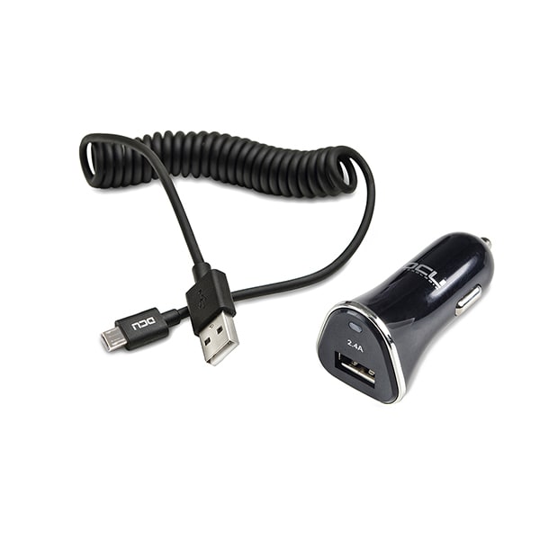 Alimentador Isqueiro DC12V/DC5V 2,4A Micro USB