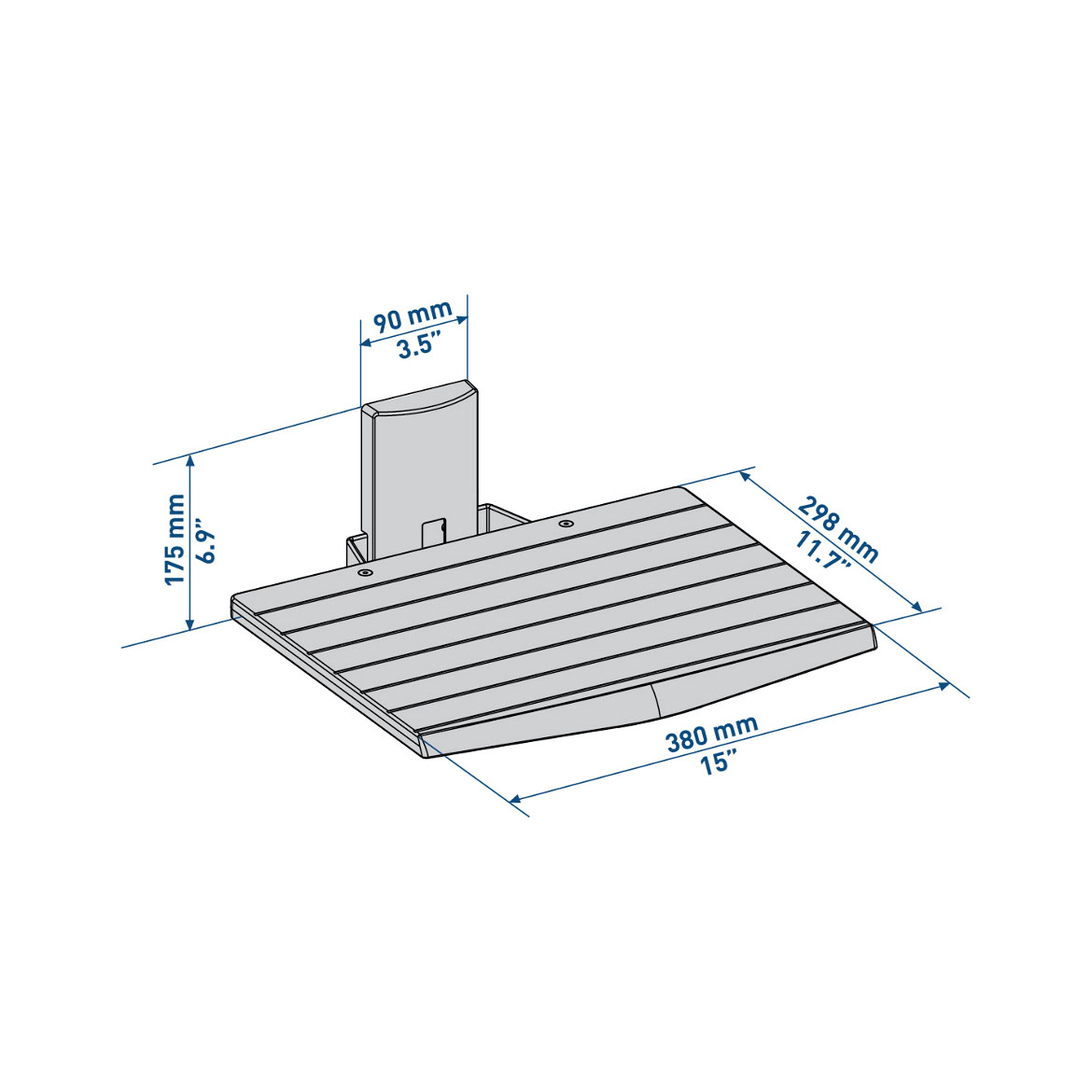 Suporte Prateleira AV - Preto - Image 2