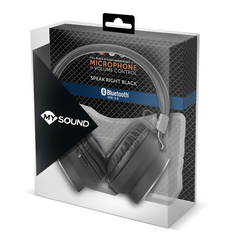 Auscultadores Bluetooth Preto - SPEAK RIGHT - Image 4