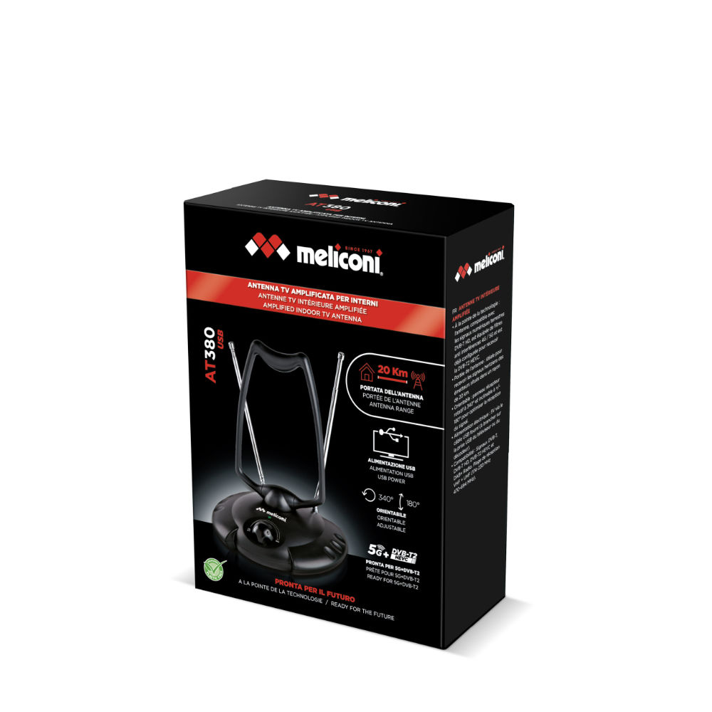 Antena TV Interior Amplificada AT380 USB - Image 2