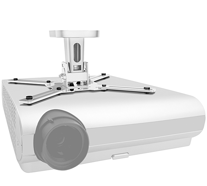 Suporte Projector Tecto 360º Inclinável - Branco PRO100 - Image 2