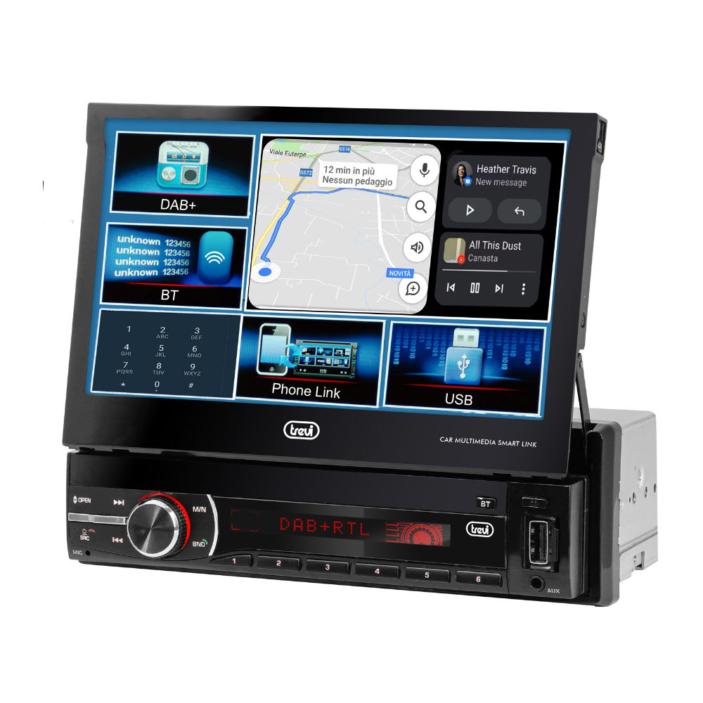 Auto Rádio FM 200W com USB/SD/AUX/BT/CD - 6380DAB