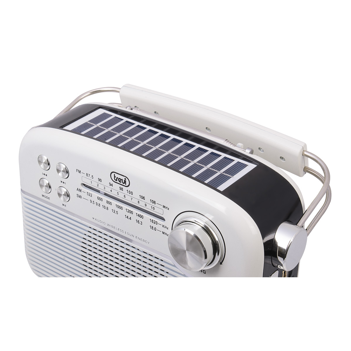 Rádio Solar FM Portátil c/ BT/USB/SD - RA 7F50 BT - Branco - Image 3