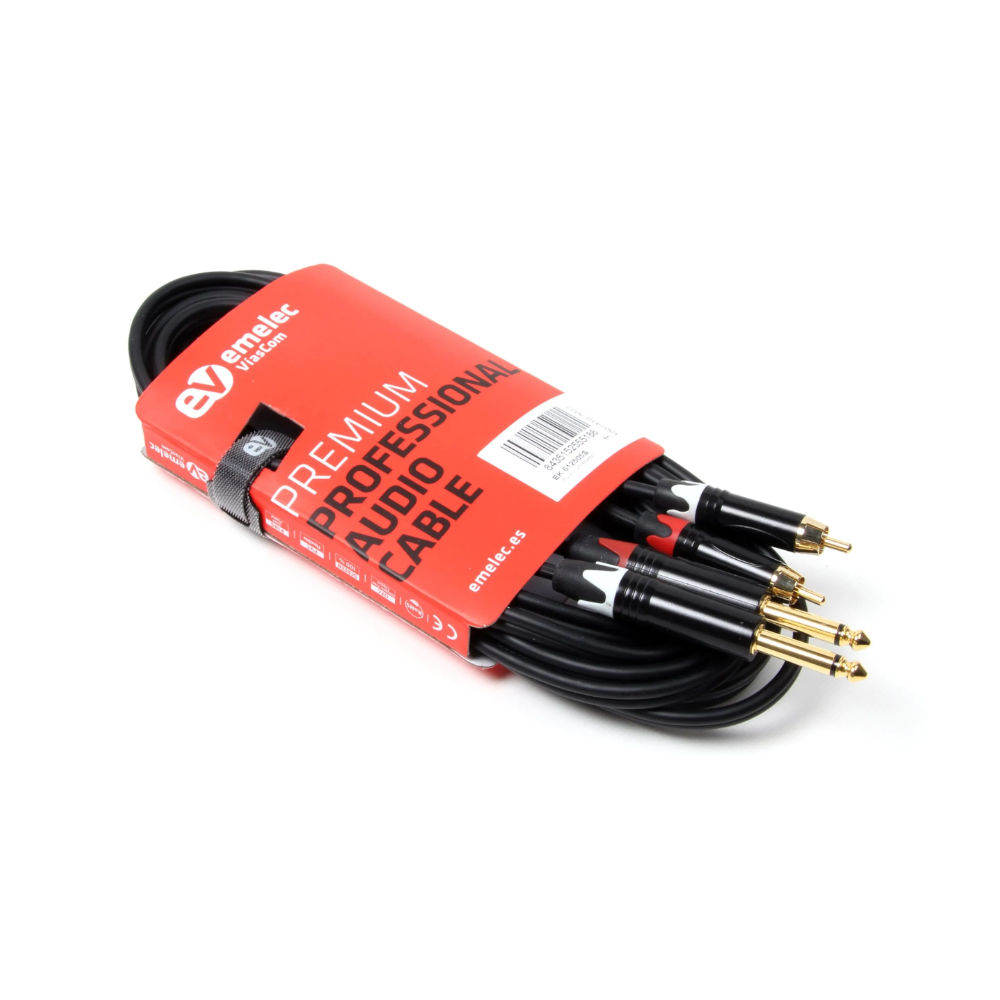 Cabo RCA montado 2 RCA M / 2 Jacks 6.3 M mono - Image 2