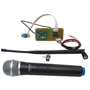 Microfone Mão s/ Fios + Placa UHF