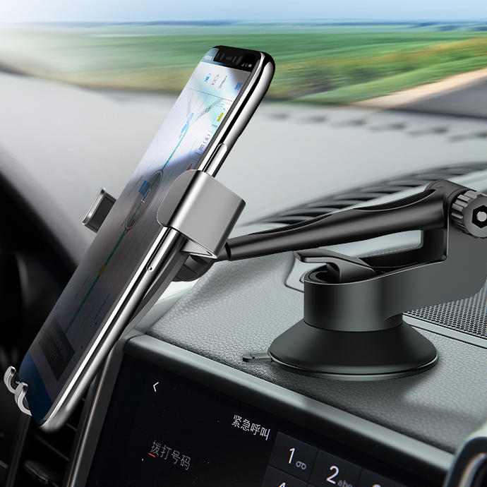 Suporte p/ Smartphones - Ventosa - Prata - Image 2