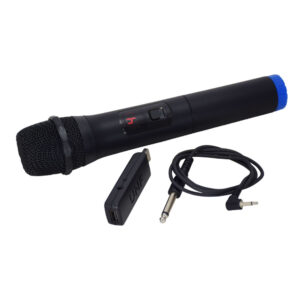 Microfone Mão s/ Fios + Receptor UHF (USB)