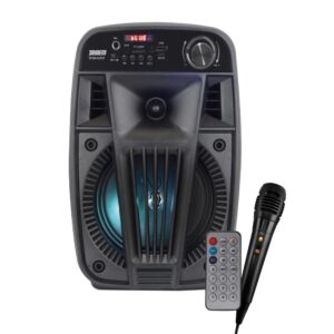 Coluna Portátil 6,5" 100W USB/SD/BT/BAT/TWS + 1 Microfone