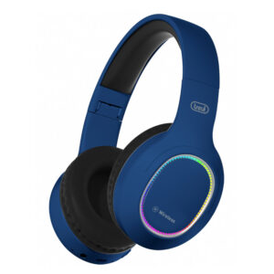 Auscultadores Bluetooth Wifi c/ LED Multicor - Azul -DJ12E60